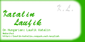 katalin laufik business card